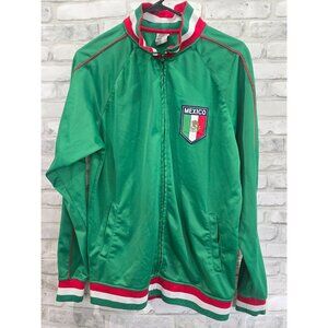 Rhinox Men Mexico Green‎ Soccer Track Jacket Mexico Sz Medium Futbol Logo